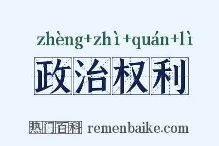 政治权利是什么意思的图片